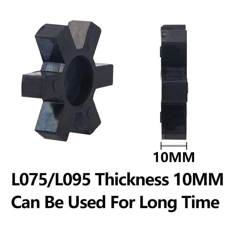 YXCCSE Flexible NBR Rubber Spider Insert Solid Spider Center Insert, Rubber Spider Insert Spider Center Insert for L Jaw Coupling L-Jaw Coupler (L075+L095+L100) - Image 3